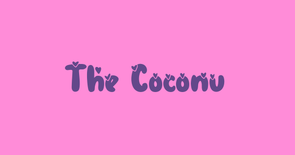 The Coconut Love font thumb